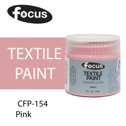 Focus Textile Paint 100ml CFP100-154 Pink