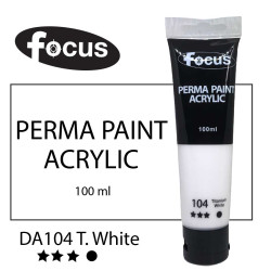 Focus Acrylic Tube Big DA100T-104 White