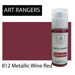 Art-Rangers-Acrylic-marker-60ml-Metal WineRed